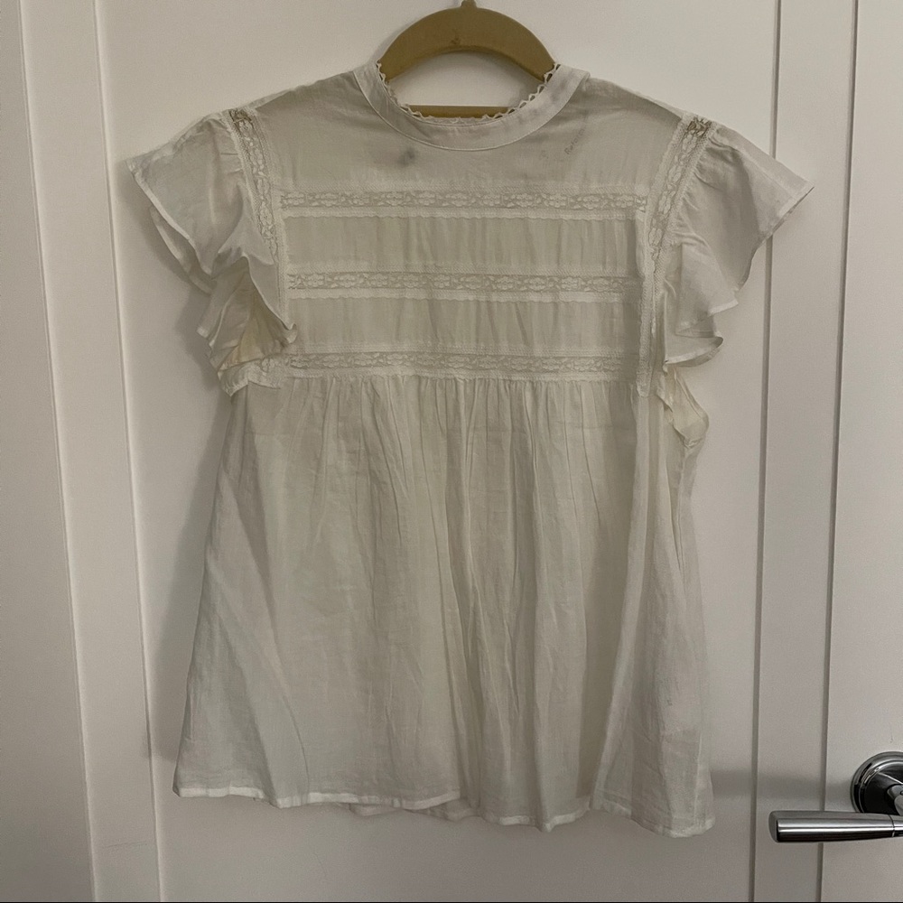 Reformation Embroidered Blouse